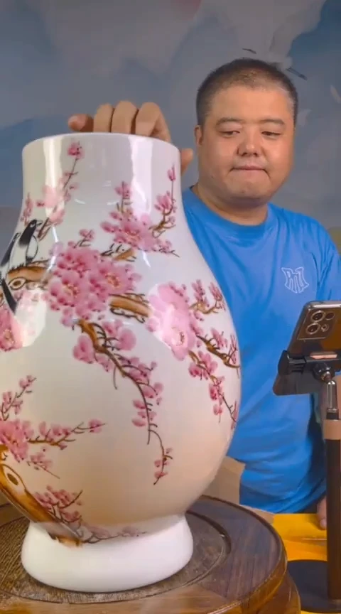 摆件景德镇陶瓷青花摆件77