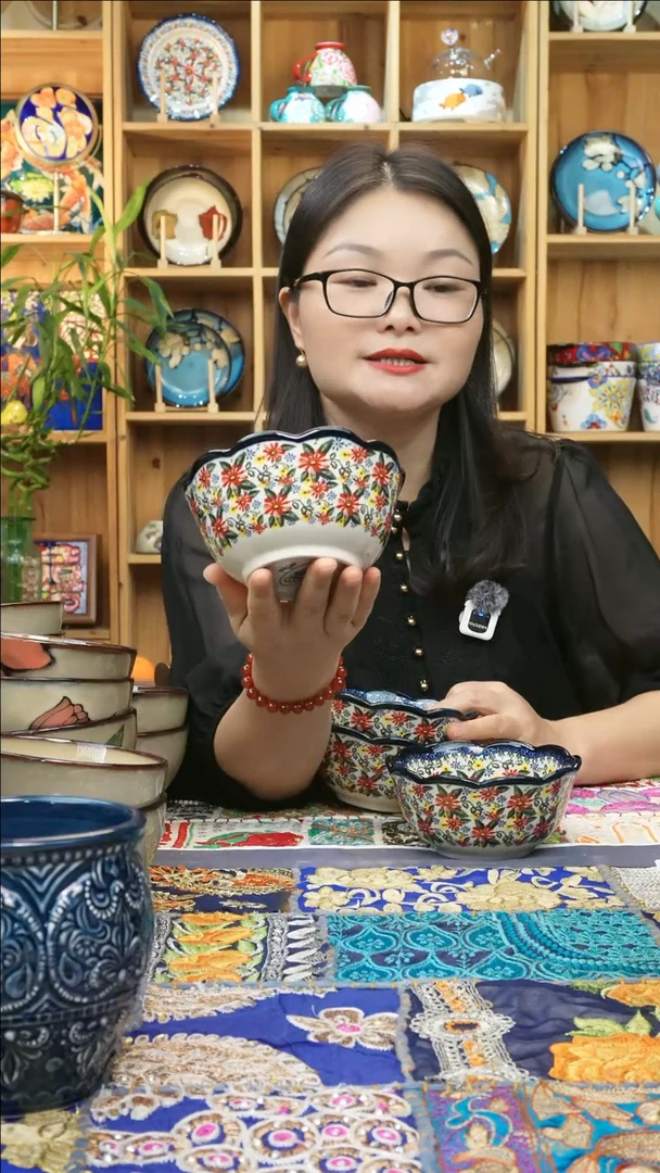 瓷片小可高温瓷餐具米饭碗2只