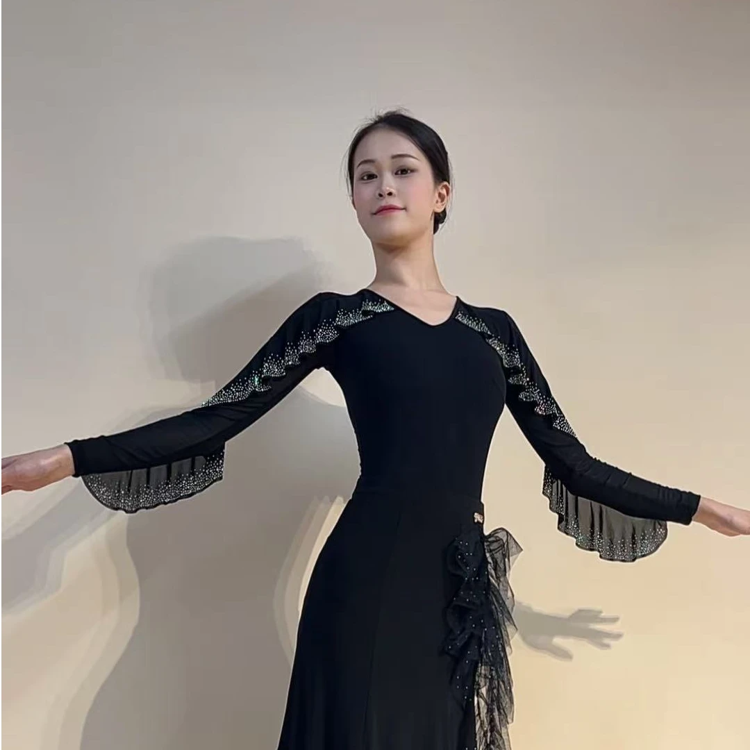 YRSS舞服♥新款墨尔本星空锦纶上衣