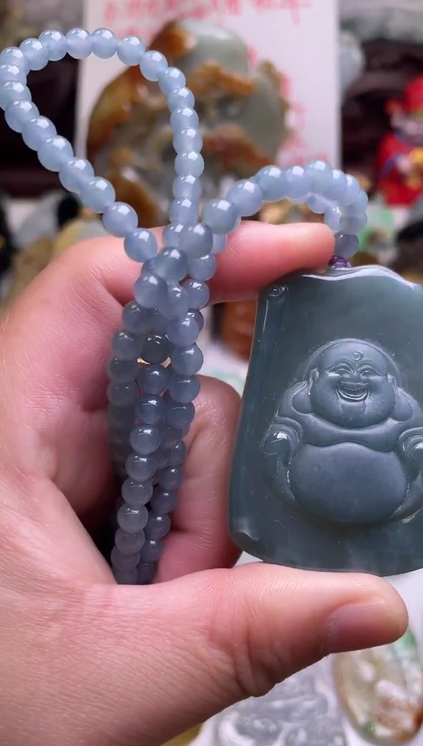 颈饰未镶嵌翡翠佛公