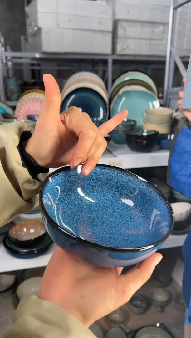 陶瓷外贸尾货瑕疵满20包邮X6大号米饭碗