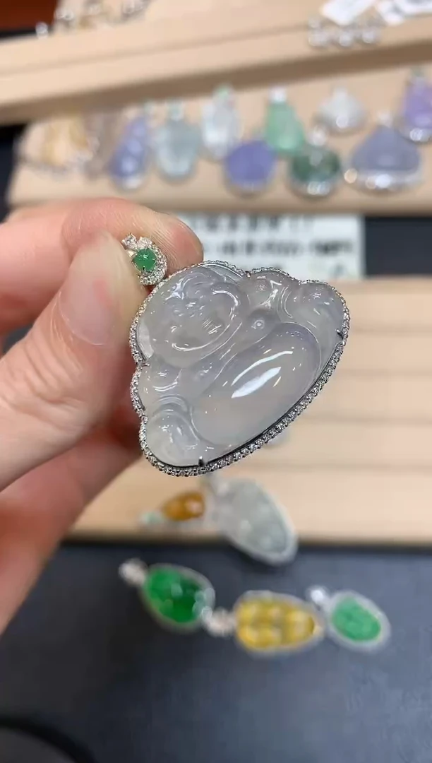 【闪购商品】翡翠颈饰18K金镶嵌【无服务费