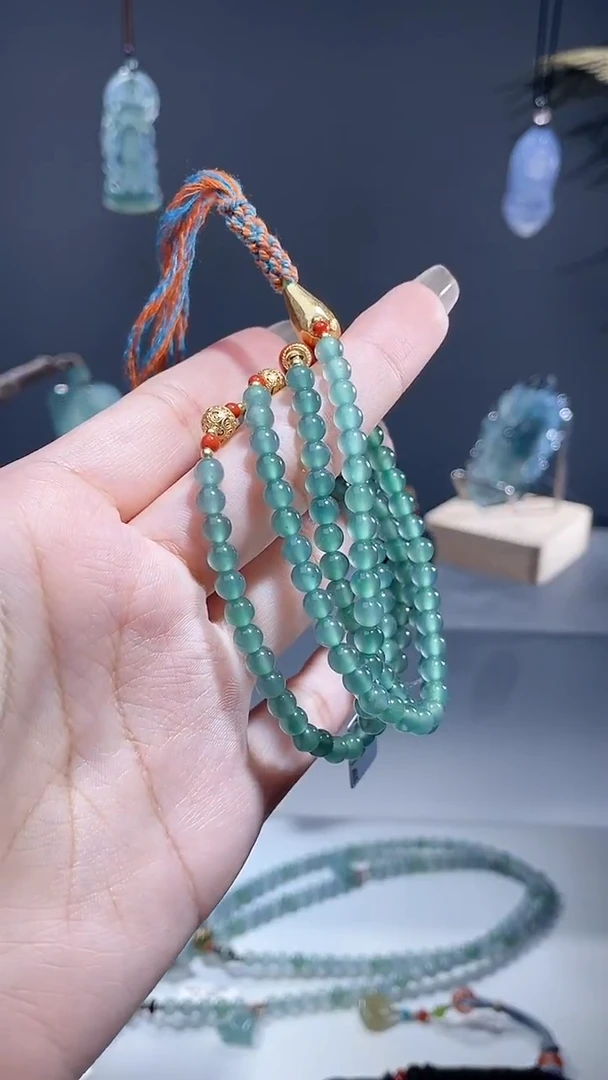 颈饰未镶嵌翡翠皮*兵珠链