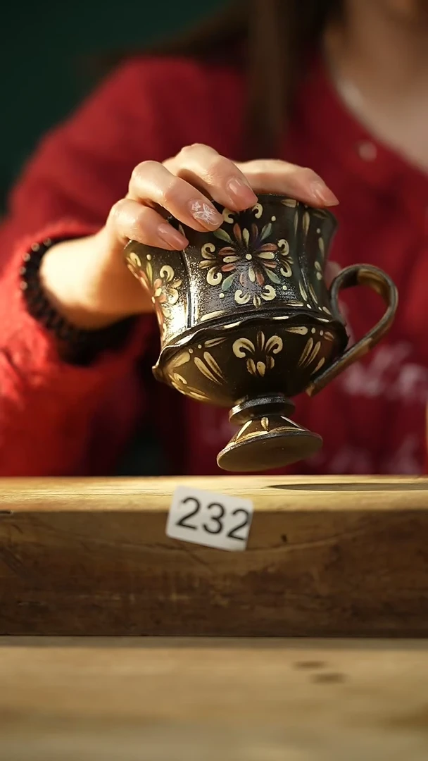 【闪购商品】瓷片设计师手作款 落单设计师咖啡杯