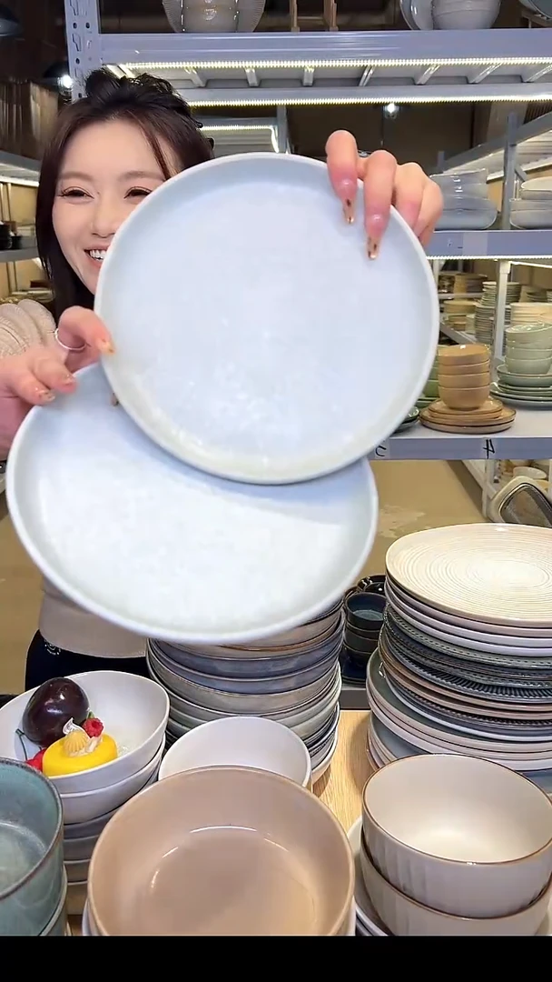 瓷168外贸尾货高温釉下彩陶瓷餐具默认微瑕