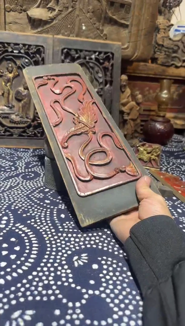 香榧木南****馆老木雕老物件