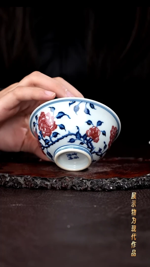 杯子瓷景德镇全手工手绘瓷器！