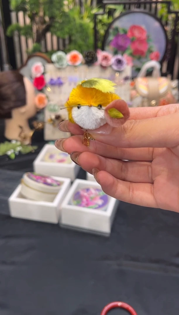 织绣C***苏非遗苏绣手工饰品