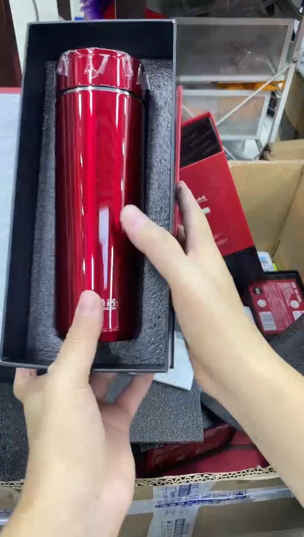 高硼硅玻璃无手柄款小熊保温杯5200-420ml红瑕疵