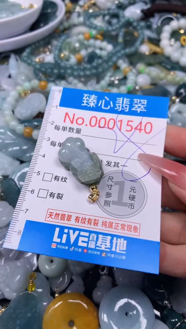 【闪购商品】翡翠颈饰未镶嵌含绳0001540