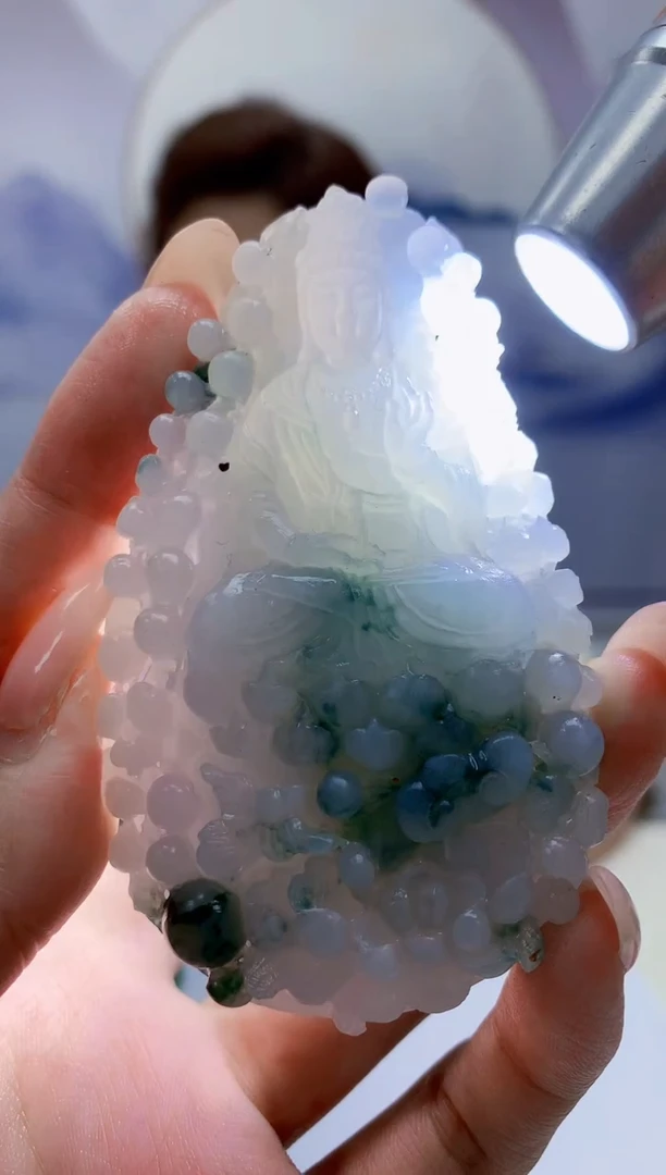 定制翡翠未镶嵌4829MM-毛货挂件