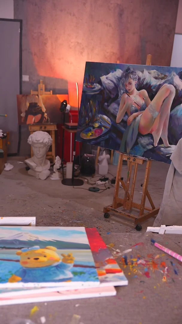 【闪购商品】油画拉布布丙烯画纯手绘