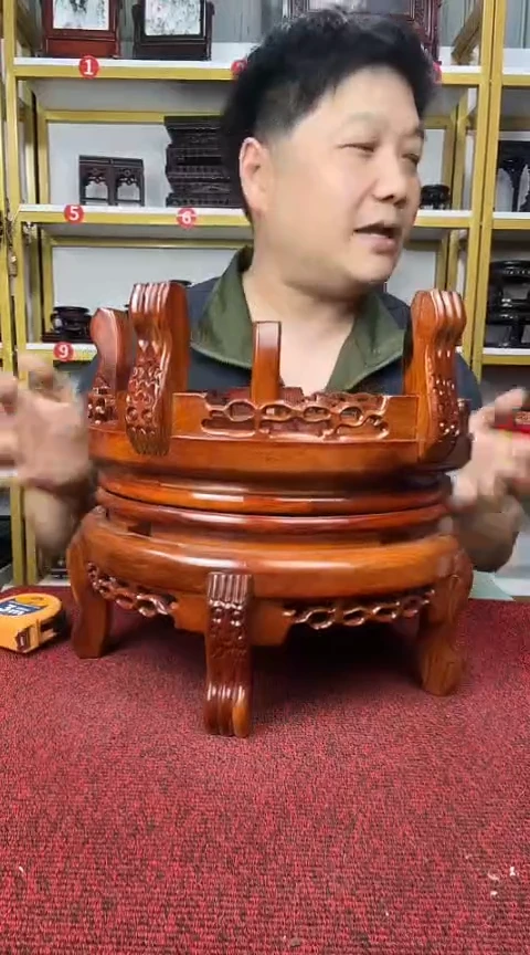 紫檀木类置物架修*25cm//2ge