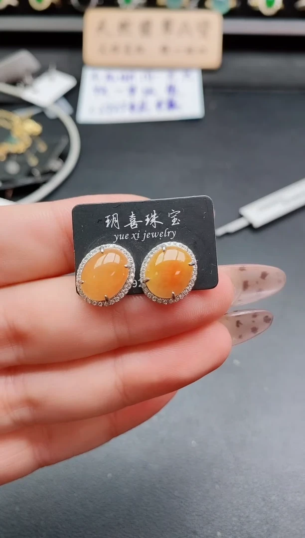 银S925镶嵌戒指翡翠1