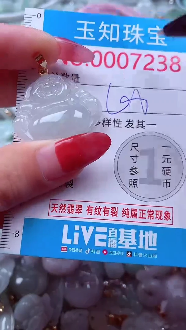 吊坠(不含链)未镶嵌翡翠7238