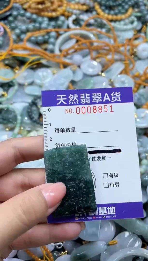 翡翠未镶嵌颈饰08851