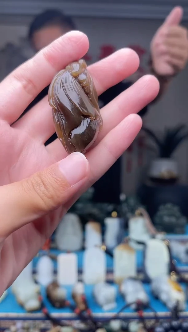 和田玉未镶嵌挂件1