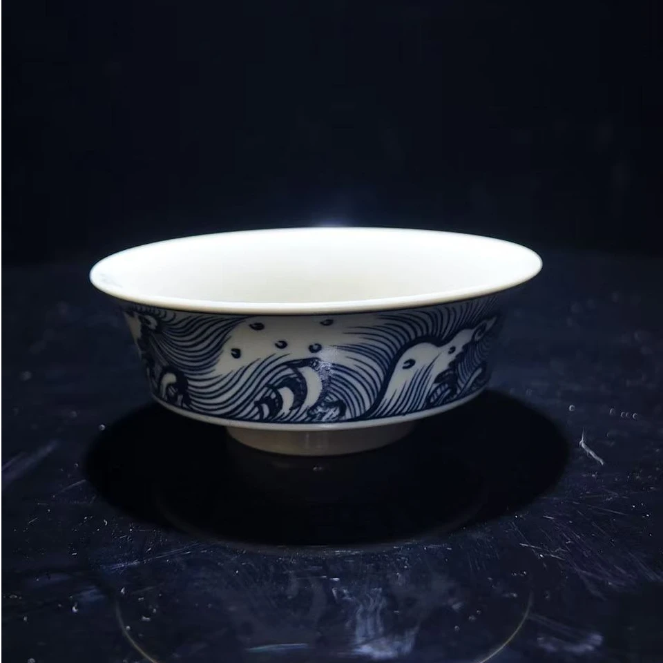 元经秘旨青花1351龙金鳞盏