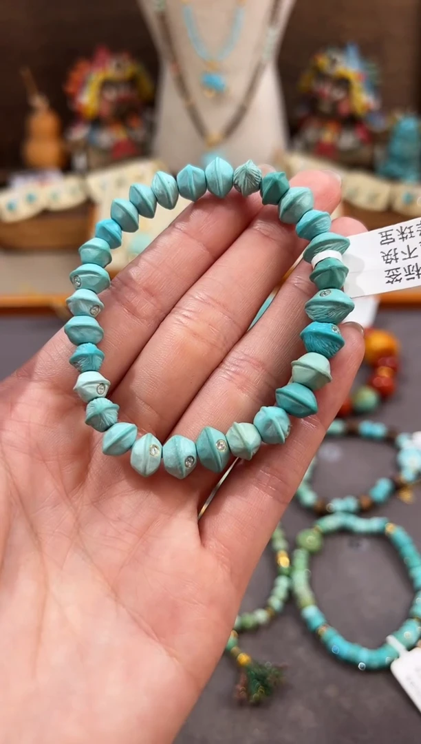 未镶嵌绿松石手链绿松石手链