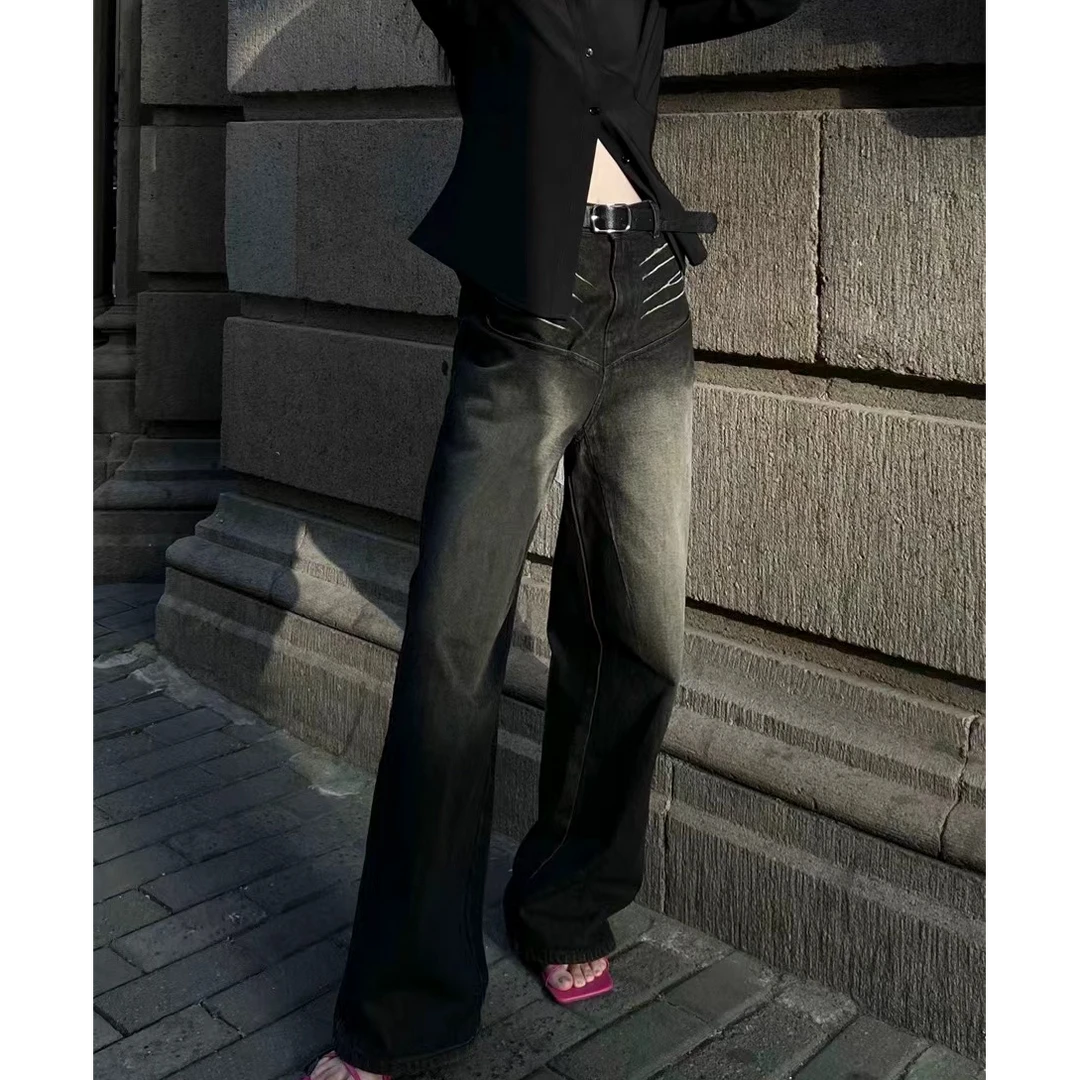 霞姐扣号孤品牛仔裤《65-129》