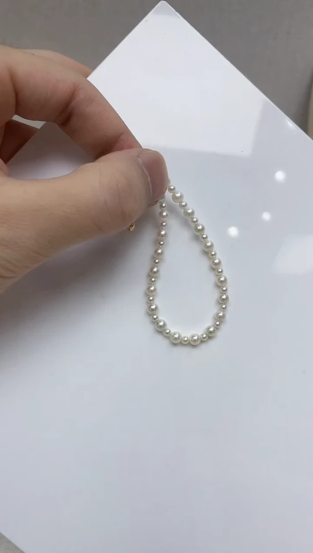 18K金镶嵌手链海水珍珠