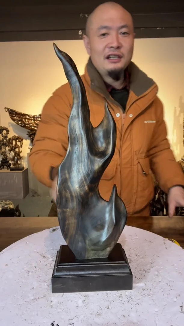 金丝楠一**往089金丝楠自然随型摆件