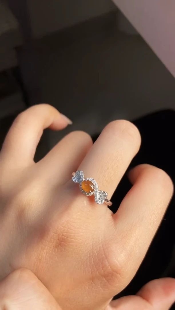 银S925镶嵌戒指翡翠12