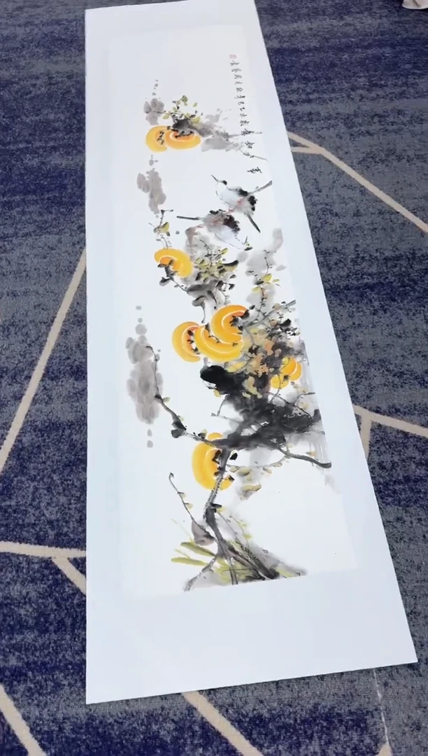 国画国画山水花鸟纯手绘