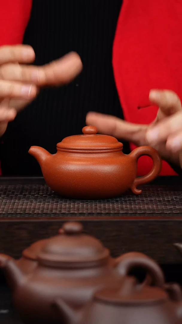 【闪购商品】紫砂茶壶微瑕仿古红降坡200cc
