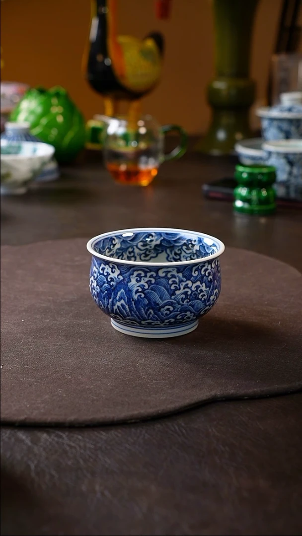 【闪购商品】雲林匠造江崖海水龙纹炉式杯