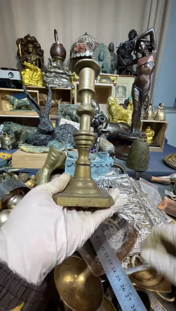 茶盏大阪中古铜器摆件197