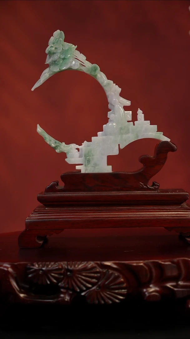 未镶嵌摆件翡翠悟道摆件