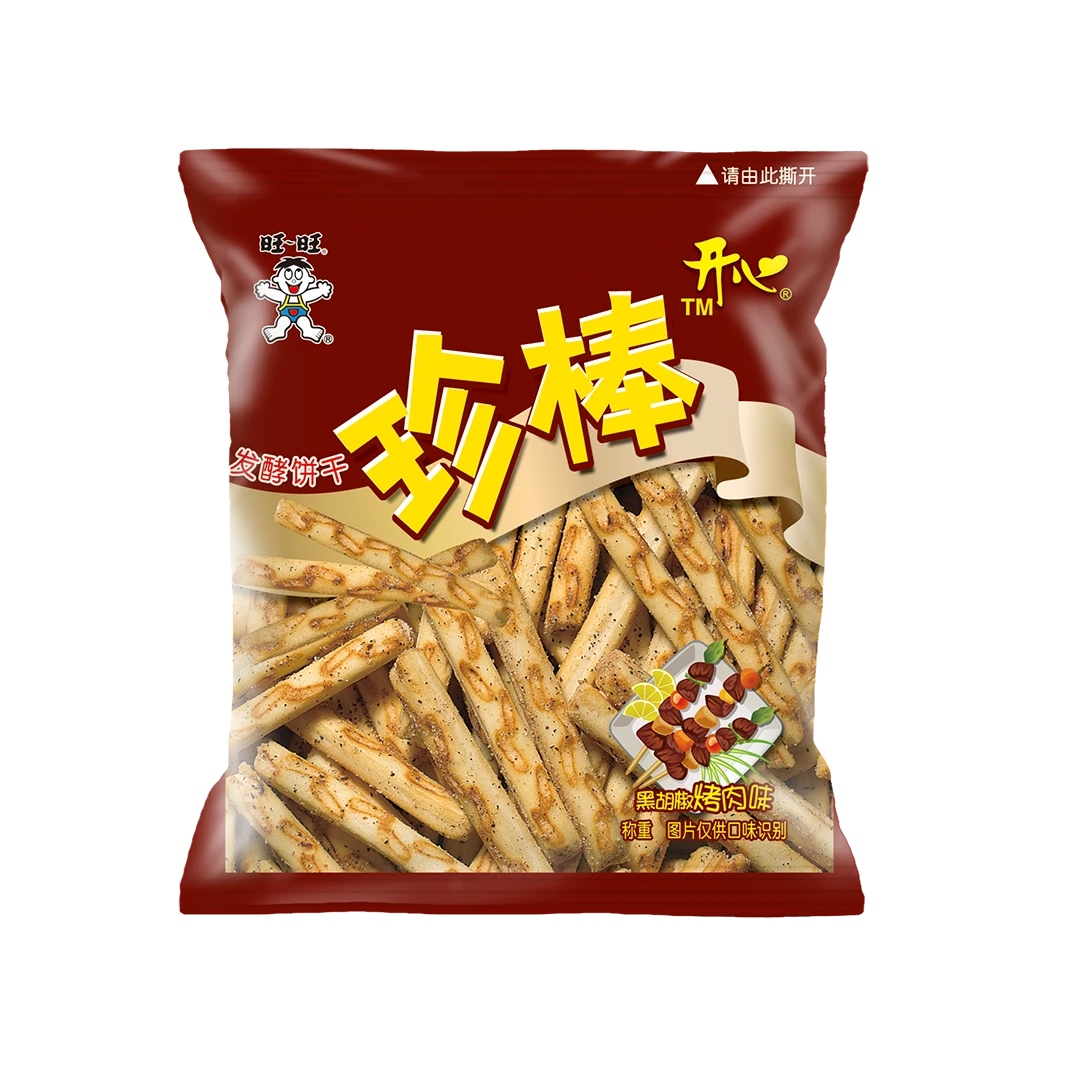 旺旺开心珍棒休闲零食经典精选优质小麦粉-LC