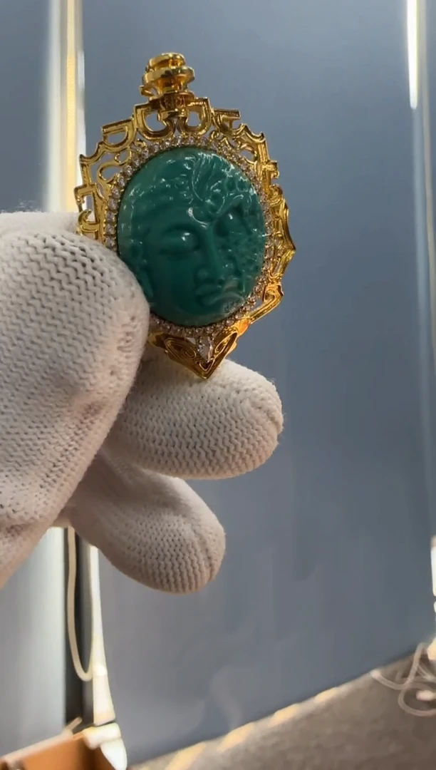 【闪购商品】绿松石配饰配饰18K金镶嵌配饰配饰