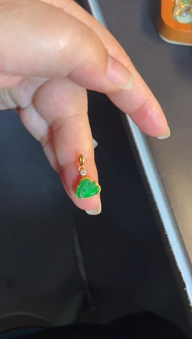 吊坠(不含链)银S925镶嵌翡翠1