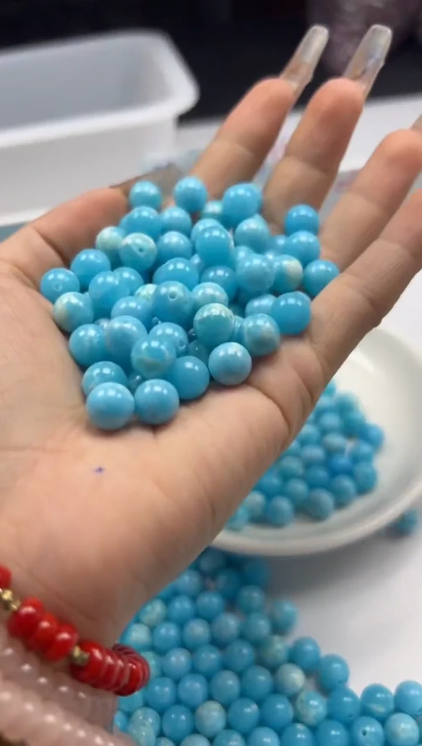 玛瑙/玉髓颈饰未镶嵌 w2496海纹*石8mm*30颗