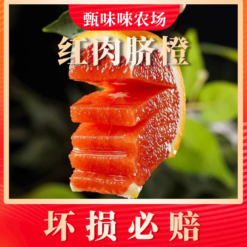 【甄味唻农场】福建红肉脐橙4.5斤 中/大果 单果150g-350g+ 6-15个