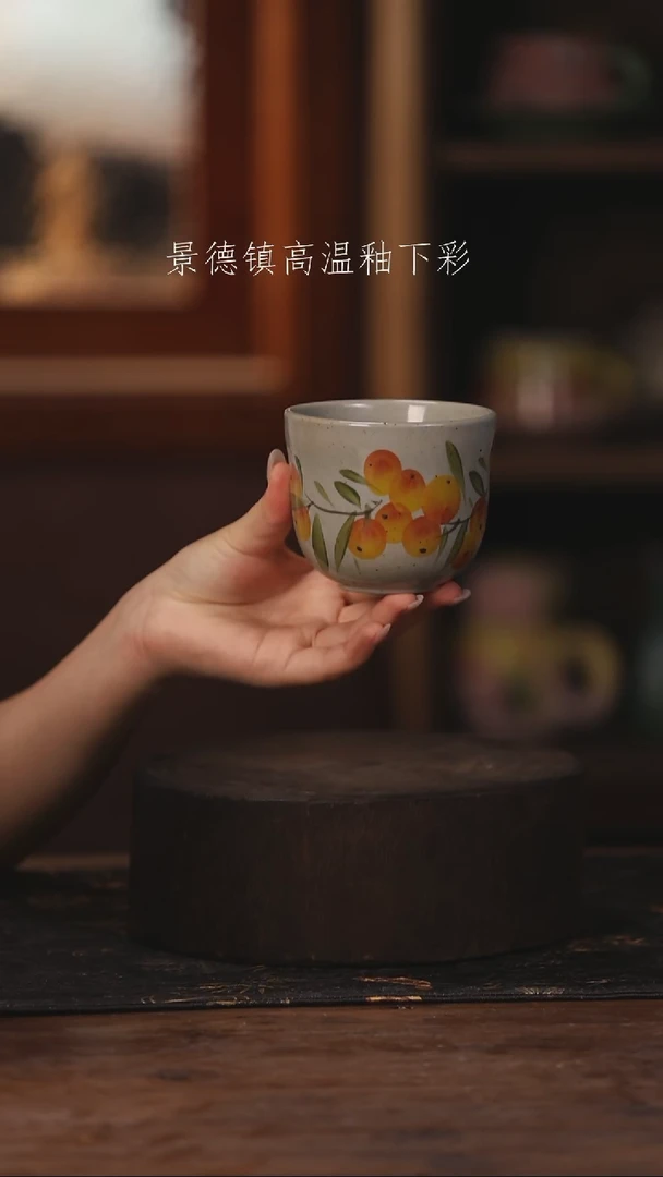 陶瓷景德镇高温釉下手绘陶瓷374