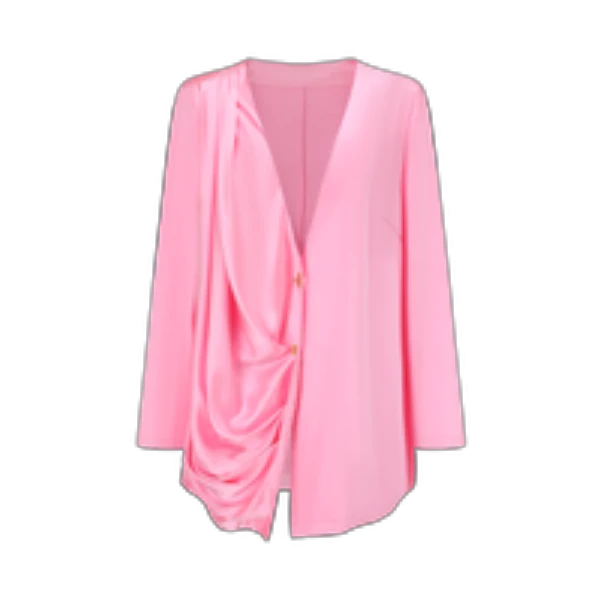 【顾文婷推荐】蒋云 v领不对称抽褶外套 C2J04002AA001/102