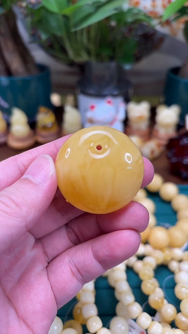 手链蜜蜡未镶嵌p13 焦皮料蜜蜡公主扣  18.67克