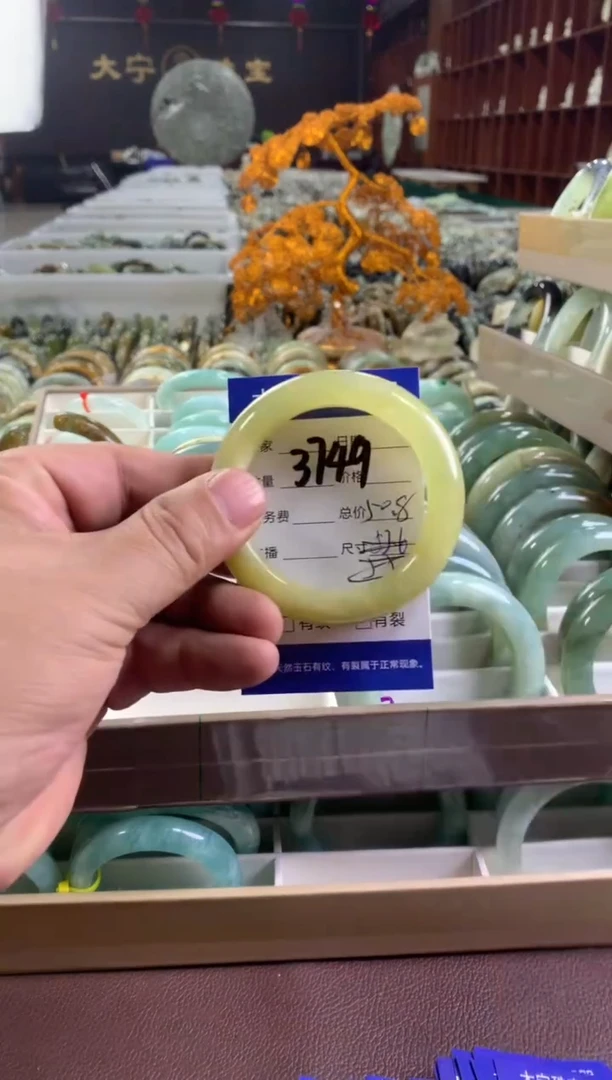 蛇纹石玉未镶嵌手镯3749