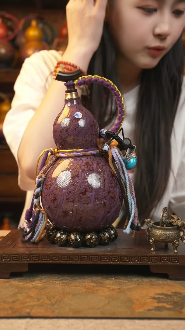 203大漆一物一拍记葫堂出品【不带手串】