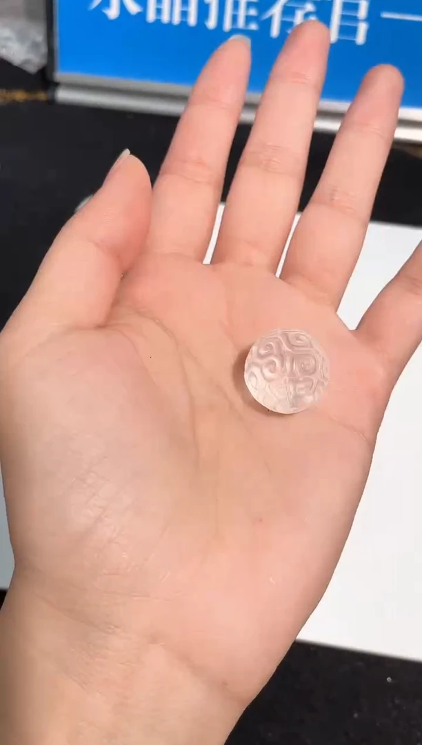 水晶手链未镶嵌7号白水晶回文单颗配件