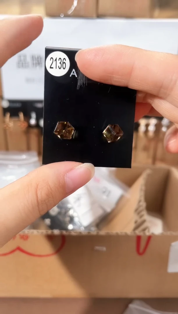 合金925银锆石豆2136