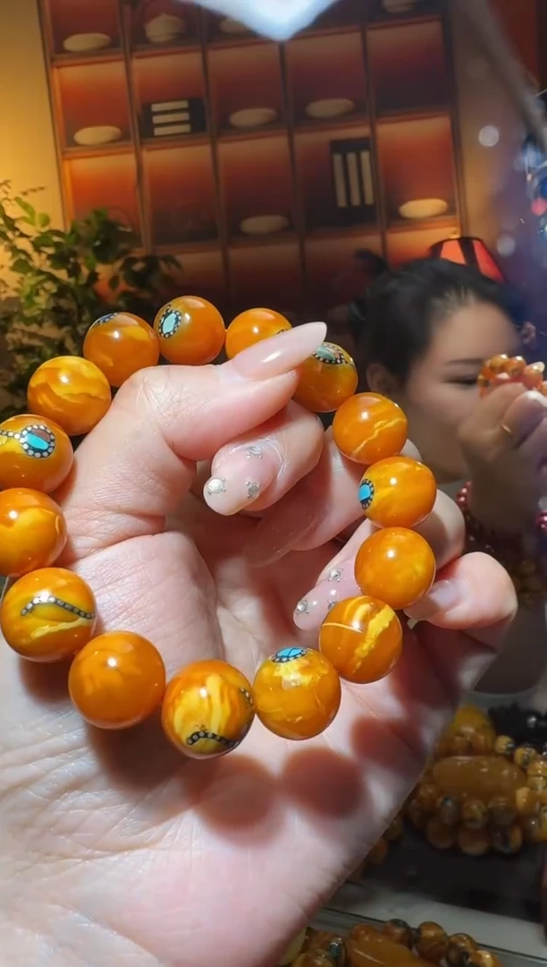 蜜蜡颈饰未镶嵌493天然蜜蜡珠宝奇石全都保真