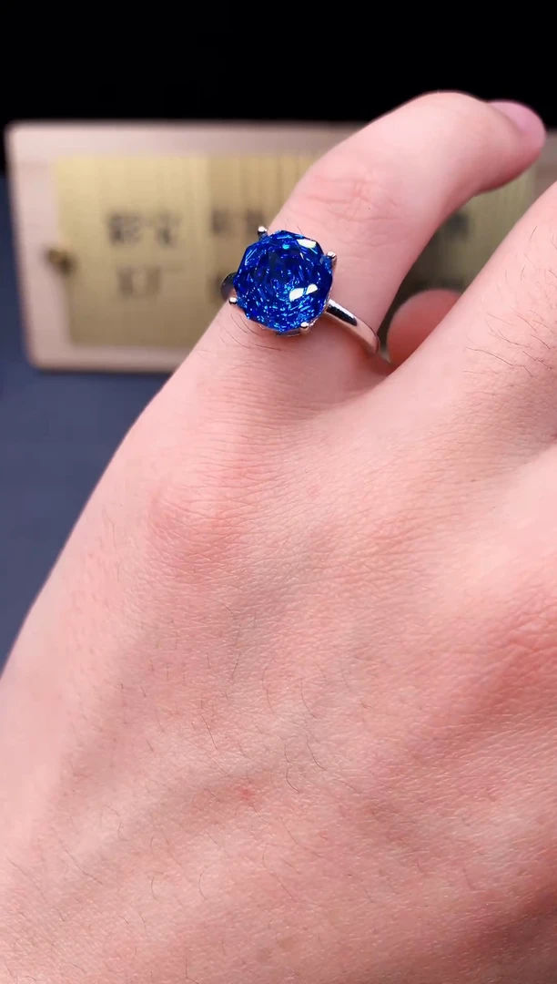 托帕石戒指银S925镶嵌.........