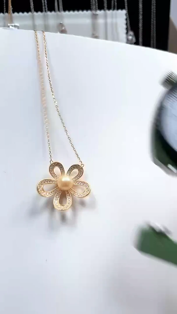 【闪购商品】海水珍珠手绳银S925镶嵌五花珍珠套链