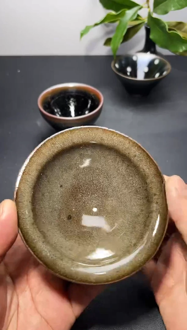 茶盏40(微瑕)叶紫建盏