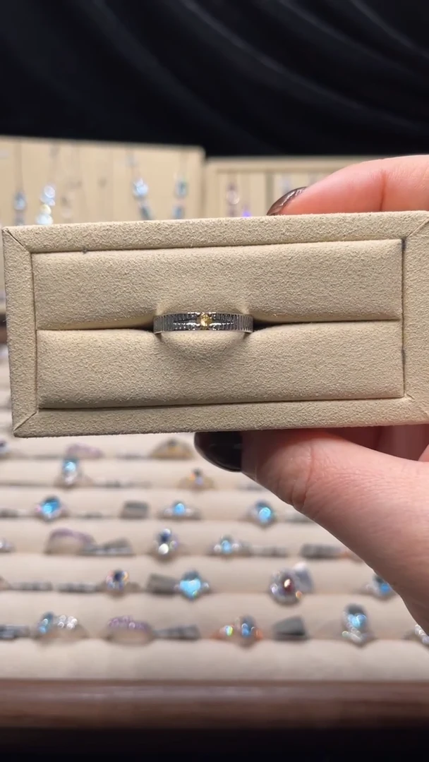 合金戒指水晶黄水晶