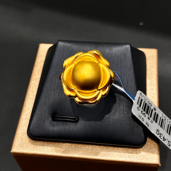 【2号货】在放心黄金店 足金999戒指5.42克 (货号60）